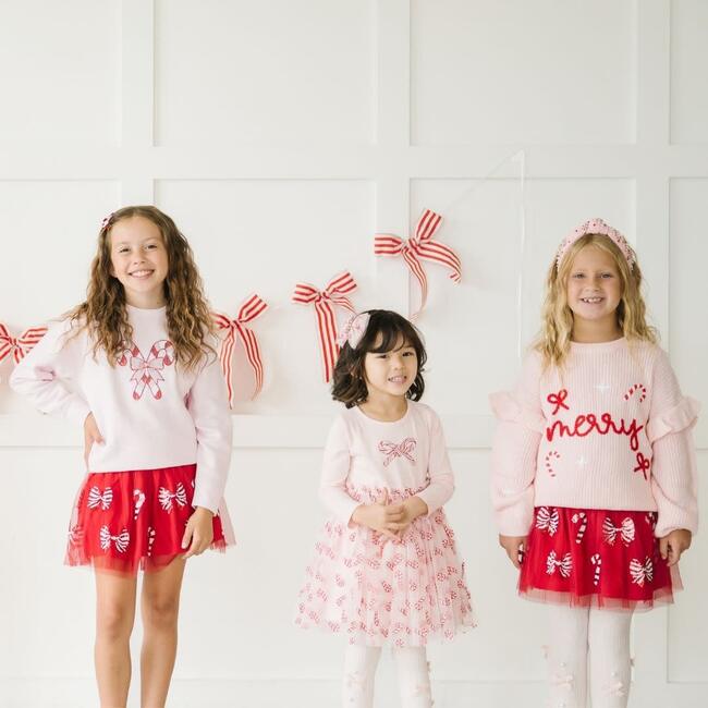 Candy Cane Patch Christmas Sweatshirt, Ballet - Sweatshirts - 4