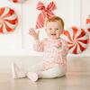 Candy Cane Lane Christmas Long Sleeve Romper, Ballet - Rompers - 2