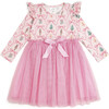 Nutcracker Trellis Christmas Long Sleeve Tutu Dress, Multi - Dresses - 1 - thumbnail