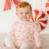 Candy Cane Lane Christmas Long Sleeve Romper, Ballet - Rompers - 3