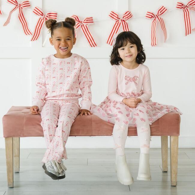 Candy Cane Lane Christmas Flare Legging, Ballet - Leggings - 4