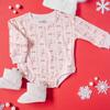 Candy Cane Lane Christmas Long Sleeve Romper, Ballet - Rompers - 6