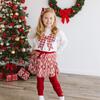 Christmas Plaid Bow Patch Sweatshirt, Natural - Sweatshirts - 4