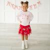 Candy Cane Coquette Sequin Christmas Tutu, Ruby Red - Tutus - 4