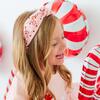 Candy Cane Christmas Gemstone Headband, Ballet - Headbands - 3