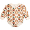 Cabin Christmas Long Sleeve Romper, Multi - Rompers - 1 - thumbnail