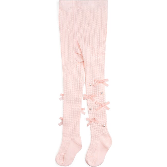 Bedazzled Coquette Tights, Pink