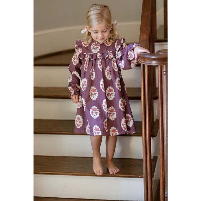 Britta Dress in Intaglio Maroon - Dresses - 2