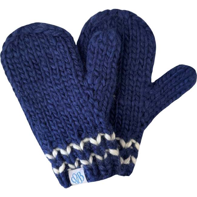 Knit Mittens, Navy