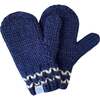 Knit Mittens, Navy - Hats - 1 - thumbnail