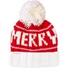 Merry Bobble Hat, Red - Hats - 1 - thumbnail