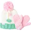 Golf Flag Bobble Hat, Pink - Hats - 2