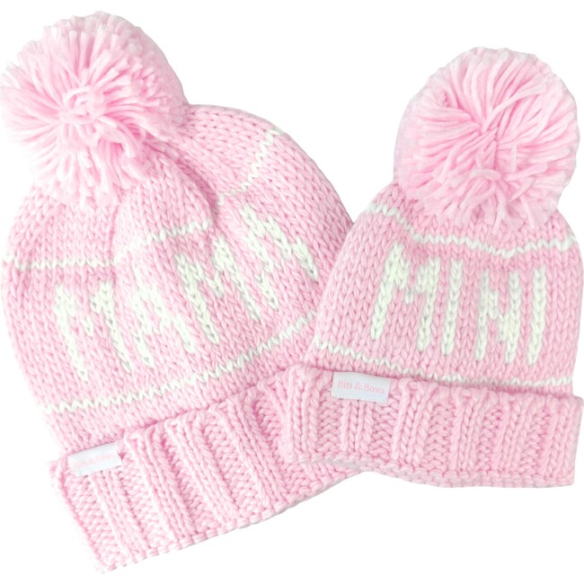 Mini Bobble Hat, Pink - Hats - 2