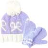 Knit Mittens, Lavender - Hats - 2
