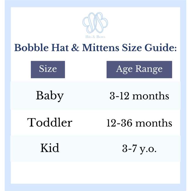 Teddy Bear Bobble Hat, Blue - Hats - 3