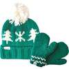 Evergreen Bobble Hat, Green - Hats - 2
