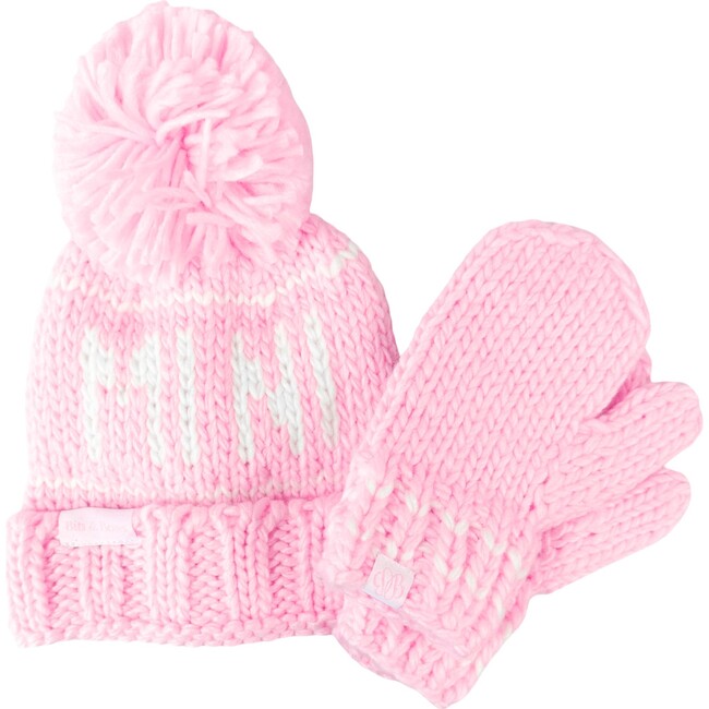 Mini Bobble Hat, Pink - Hats - 3