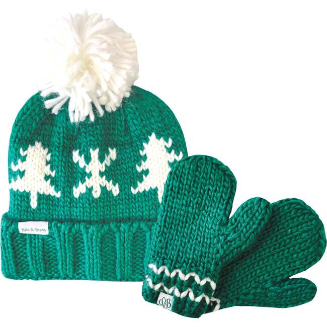 Evergreen Adult Bobble Hat, Green - Hats - 2