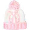 Ballet Slippers Bobble Hat, Pink - Hats - 1 - thumbnail