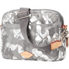 Women's Small Metro Quilt Crossbody Camera Bag, Silver Metallic Camo - Bags - 2