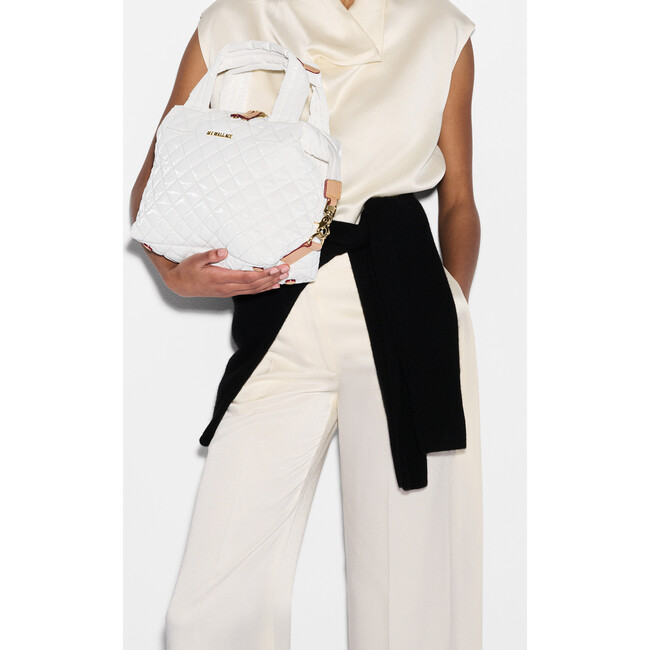 Small Metro Tote Deluxe, Chalk Liquid - Bags - 3