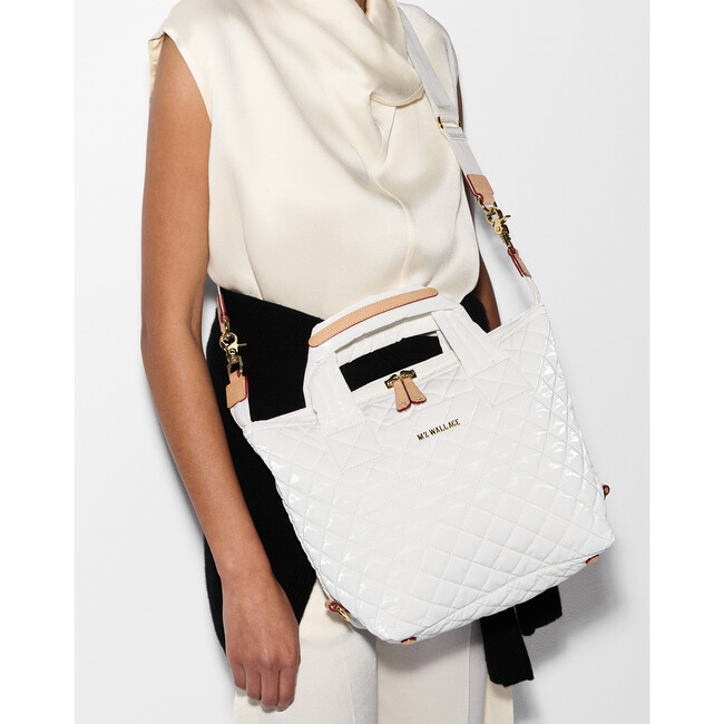 Small Metro Tote Deluxe, Chalk Liquid - Bags - 4