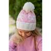 Bows Bobble Hat, Pink - Hats - 5