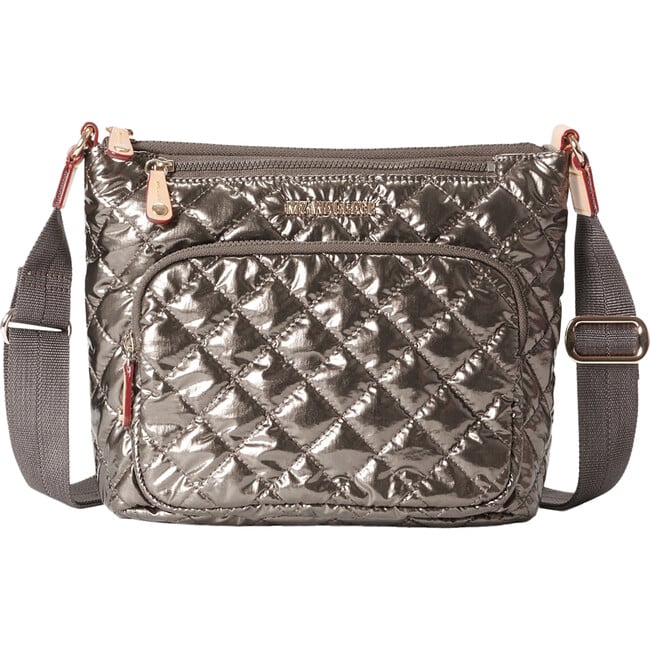 Women's Deluxe Metro Scout Handbag, Moondust Metallic Lacquer - MZ