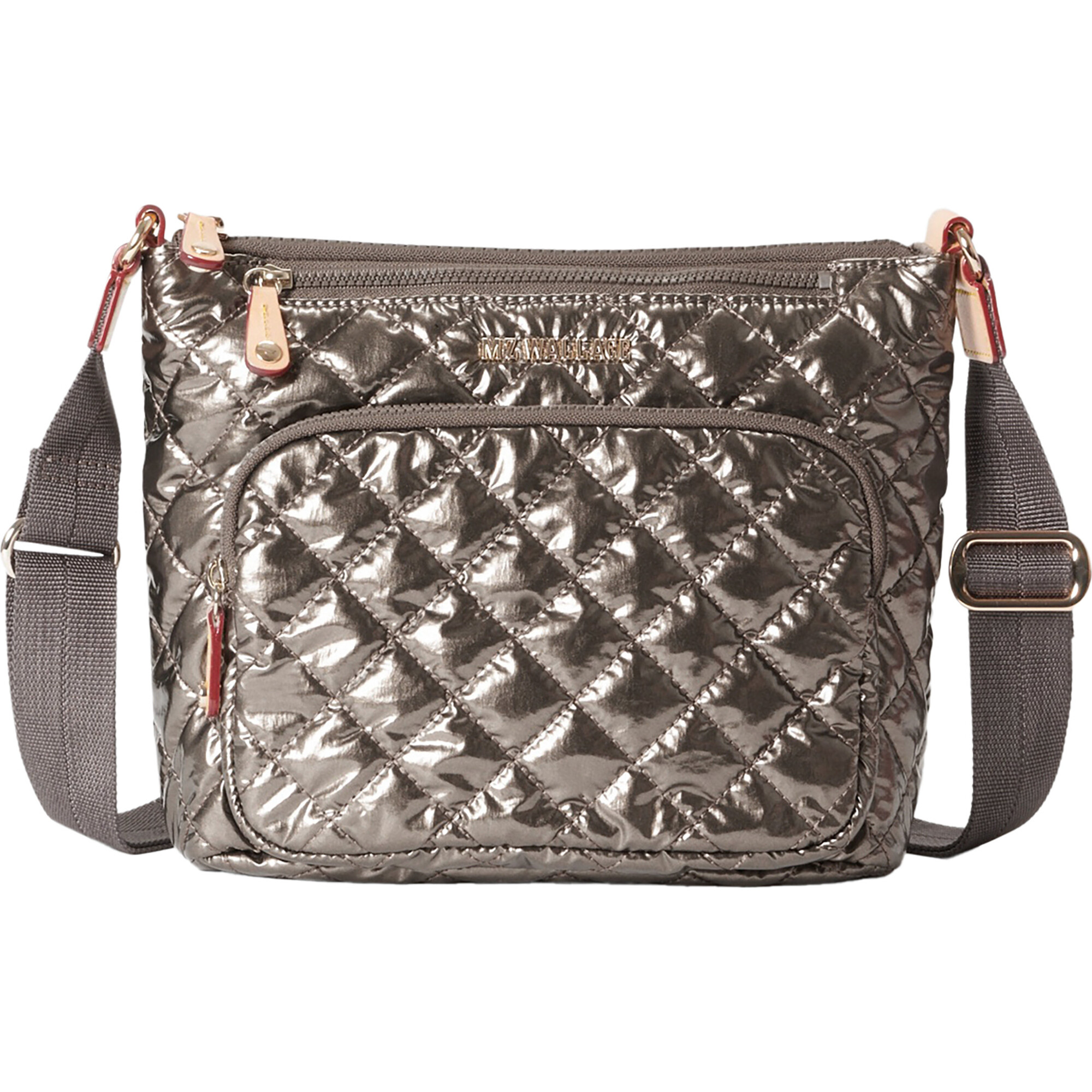 Women's Deluxe Metro Scout Handbag, Moondust Metallic Lacquer - MZ