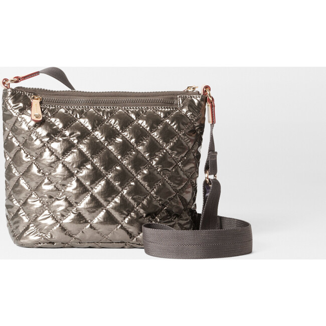 Women's Deluxe Metro Scout Handbag, Moondust Metallic Lacquer - MZ