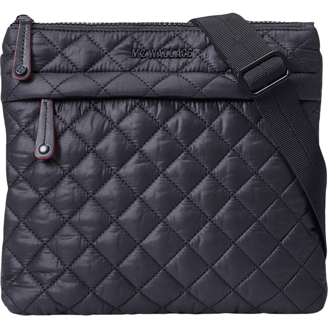 Metro Flat Crossbody, Black