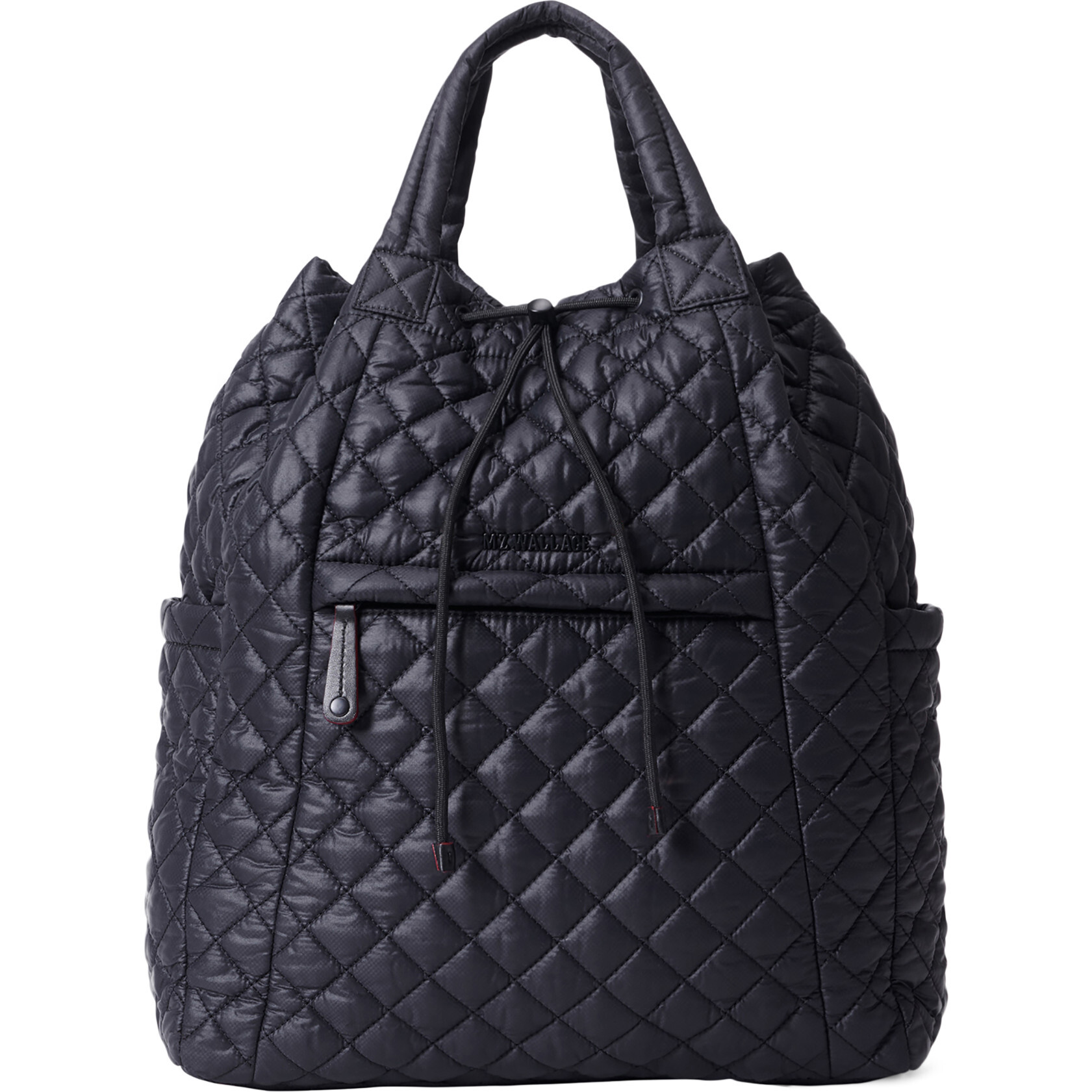 MZ Wallace Backpack Metro Convertible Black City Backpack - Black Quilted Nylon Backpack | MZ Wallace main image 4