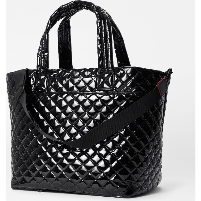 Women's Deluxe Large Metro Tote, Black Lacquer - Bags - 2