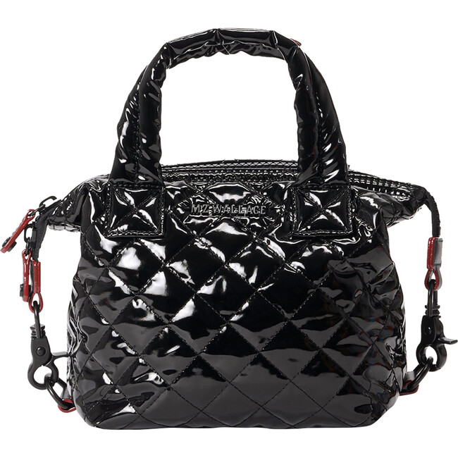 Women's Micro Sutton, Black Lacquer - Bags - 1