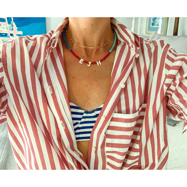 Women's Say My Name Necklace, Nautical