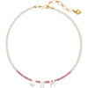 Women's Say My Name Necklace, Peony - Necklaces - 1 - thumbnail