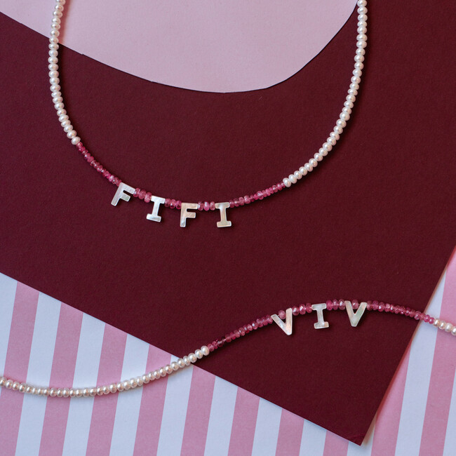 Women's Say My Name Necklace, Peony - Necklaces - 2