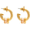 Women's Pinkie Swear Hoops, Topaz - Earrings - 1 - thumbnail