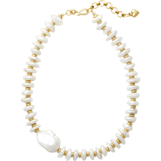 Women's Dune Necklace, Pearl