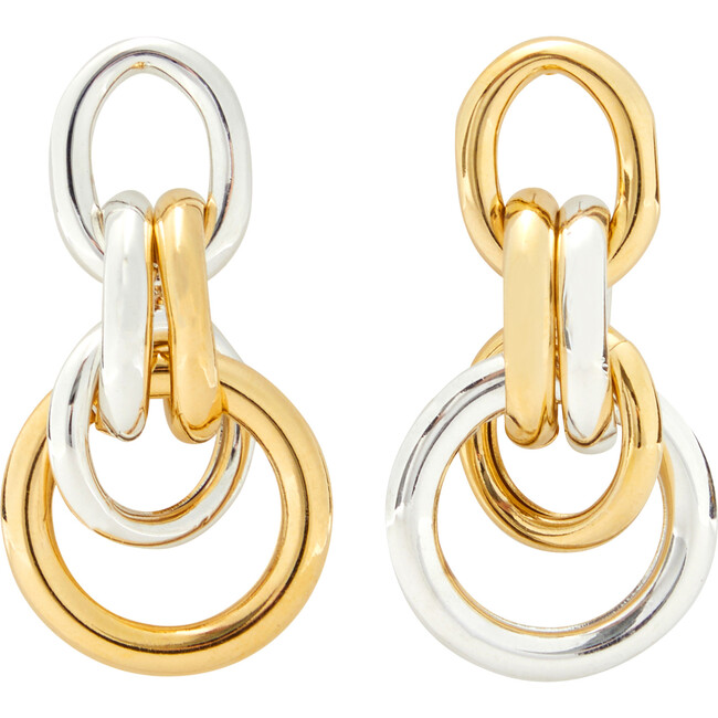 Women's Collins Earrings, Mixed Metal