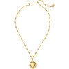 Women's Heart On Fire Necklace - Necklaces - 1 - thumbnail