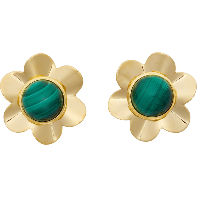 Women's Colette Earring, Green - Earrings - 1