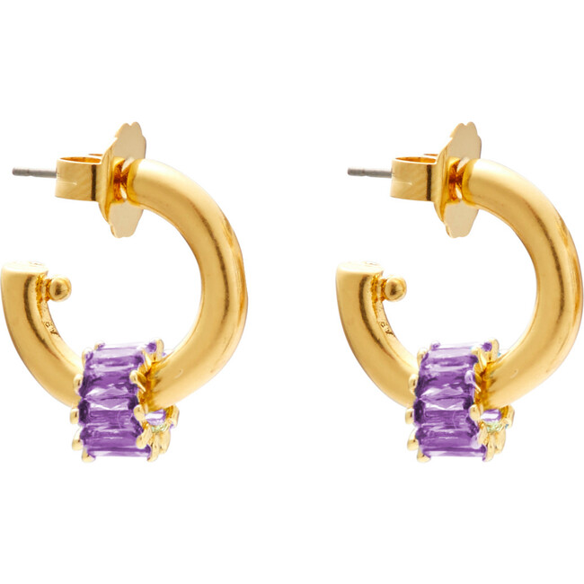 Women's Pinkie Swear Hoops, Lilac