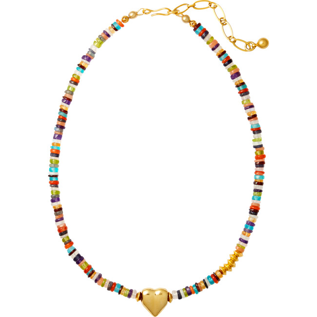 Women's Confetti Necklace, Gemstone Multi