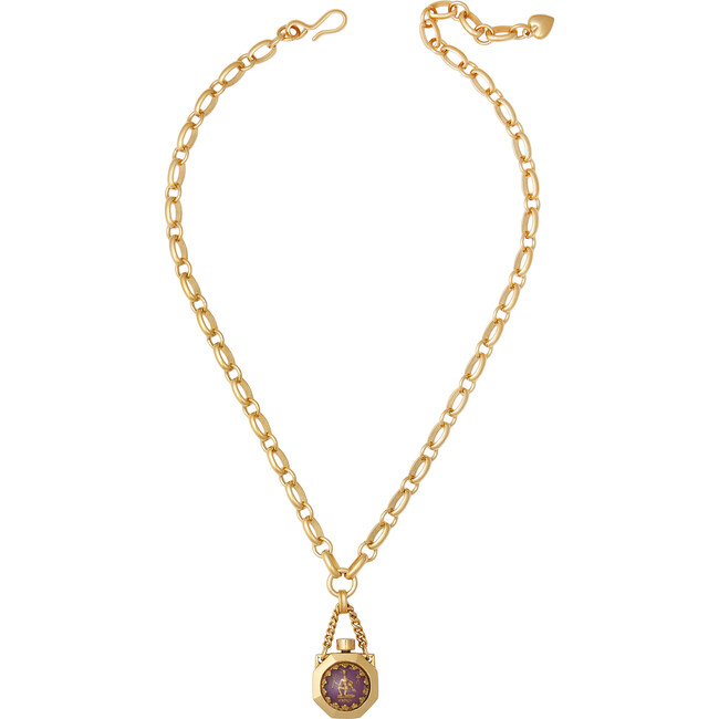 Women's Here's Your Sign Necklace With Aquarius Pendant