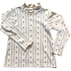 Evelyn Turtleneck in Dot Stripe and Shelby Navy Dot Stripe - Blouses - 1 - thumbnail