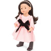 Gotz Little Kidz “Marianne Jubilee” 14" Standing Doll – 9‑Joint Vinyl Body, Washable Brown Hair, Pink Dress with Black Bow & Patent Boots – Collector’s Special for Ages 3+ - Dolls - 1 - thumbnail