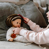 Gotz Muffin “Cozy Knits” Baby Doll – 13" Soft‑Body Doll with Brown Sleeping Eyes, Shoulder‑Length Hair, Beige Knit Romper, Headband & Pacifier – Ages 3+ - Dolls - 2