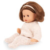Gotz Muffin “Cozy Knits” Baby Doll – 13" Soft‑Body Doll with Brown Sleeping Eyes, Shoulder‑Length Hair, Beige Knit Romper, Headband & Pacifier – Ages 3+ - Dolls - 4