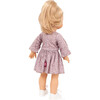 Gotz Jessica “Grey Cats” Precious Day Doll – 18" Standing Girl with Sleeping Eyes, Lilac‑Gray Leopard Dress & Cardigan, White Sneakers – Ages 3+ - Dolls - 3